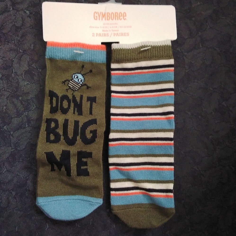 Gymboree "Don't Bug Me" Socks 12-24 months Nwt